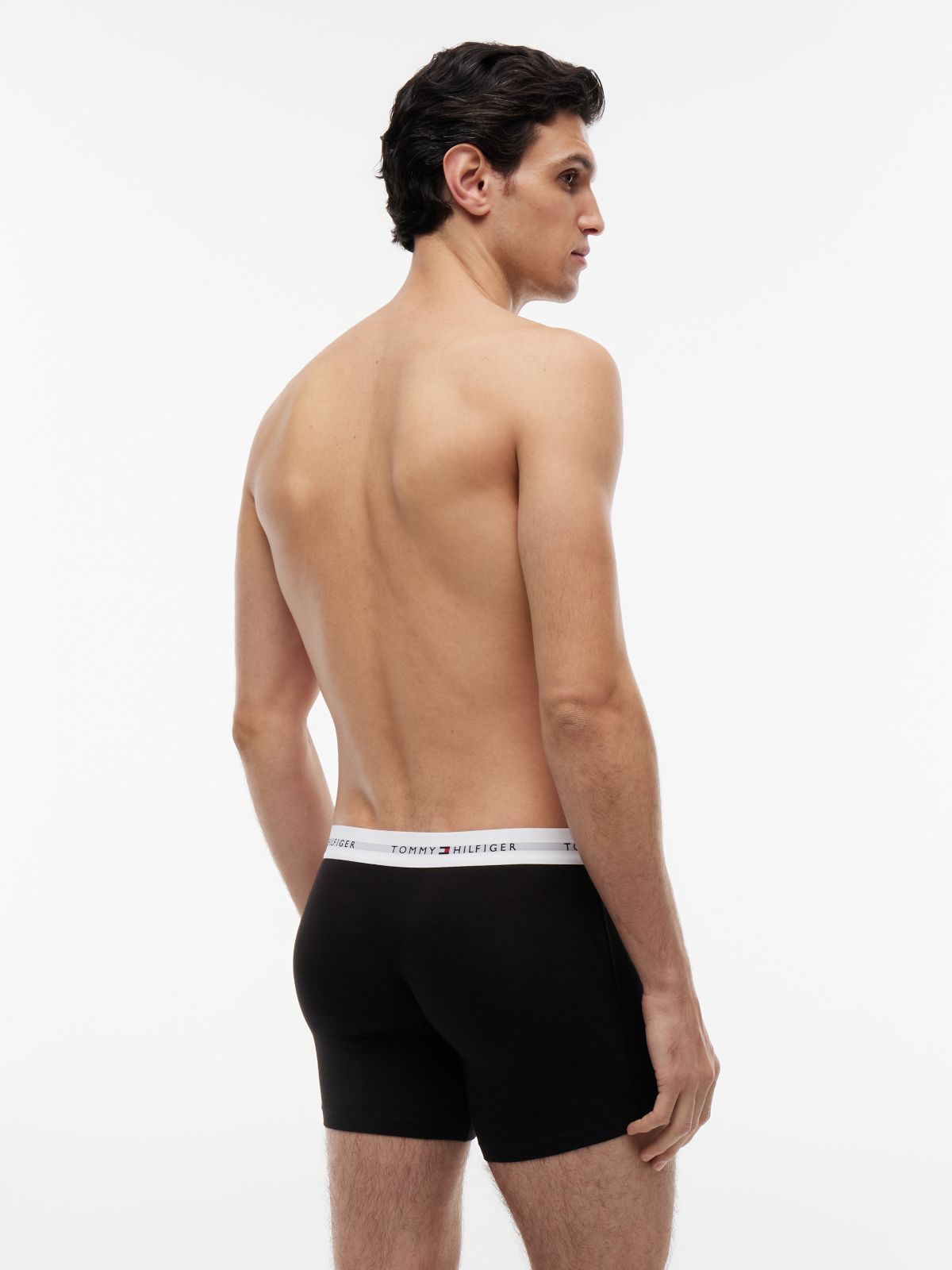 3-Pack Signature Logo Waistband Boxer Briefs — Black