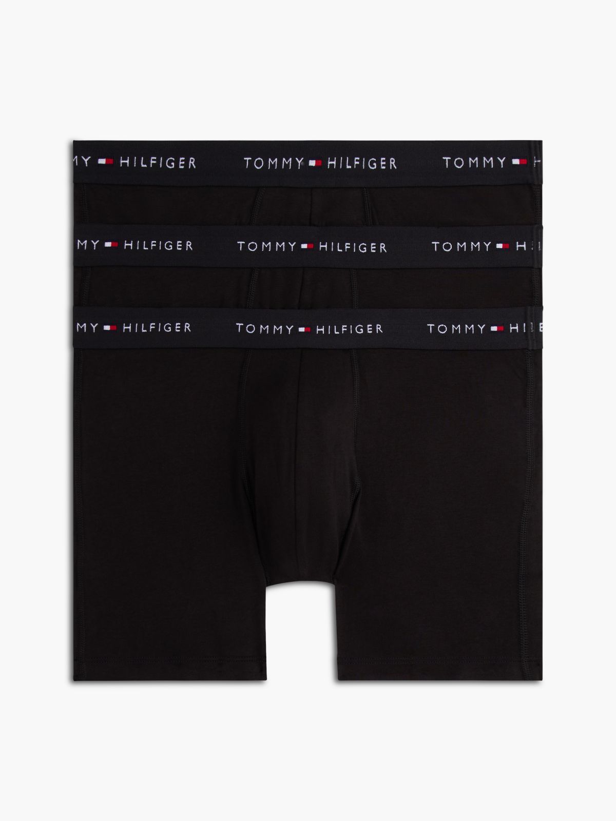 3-Pack Signature Logo Waistband Boxer Briefs — Black