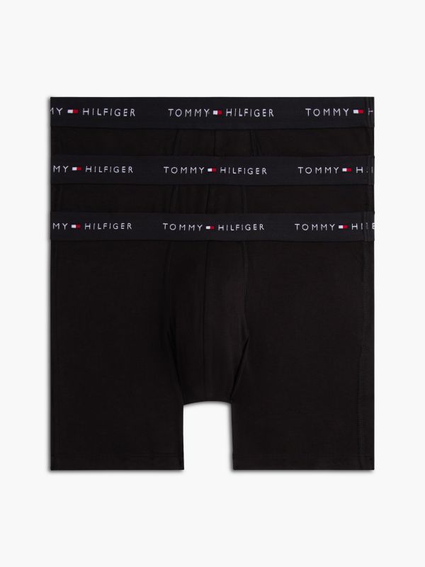 3-Pack Signature Logo Waistband Boxer Briefs — Black