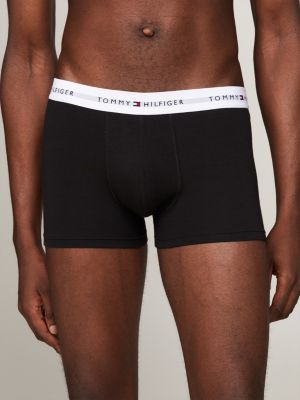 lot de 5 boxers essential à logo noir pour hommes tommy hilfiger