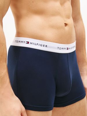 3 pack boxer aderenti con stampa multicolore da uomini tommy hilfiger