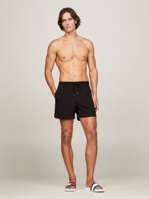 Essential medium lange zwemshort Zwart Tommy Hilfiger