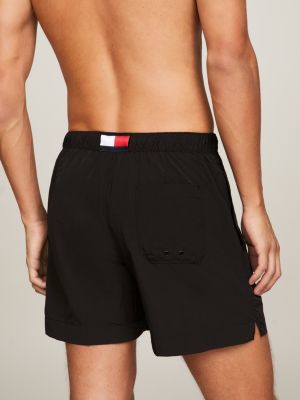 Tommy hilfiger black swim hot sale shorts