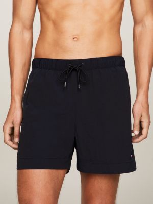 Tommy Hilfiger Men's Tommy Flag 5 Swim Trunks, Created For Macy's In Optic  White Th