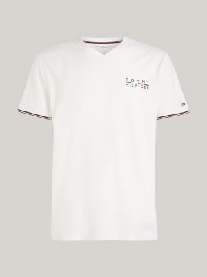 Grupo Lpoint® - Tshirt Tommy Hilfiger Signature Tape White