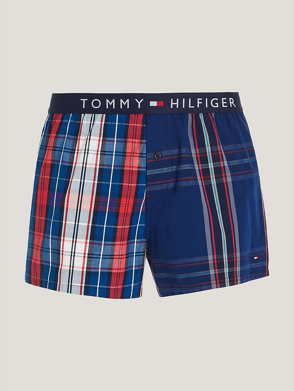 black th original logo woven boxer shorts for men tommy hilfiger