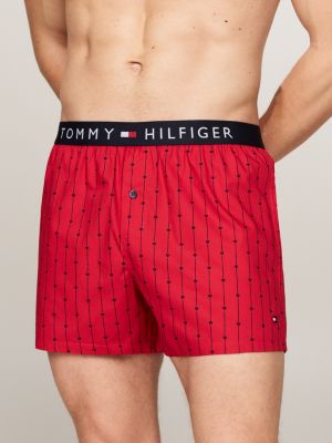 rot original gewebte boxershorts für herren - tommy hilfiger