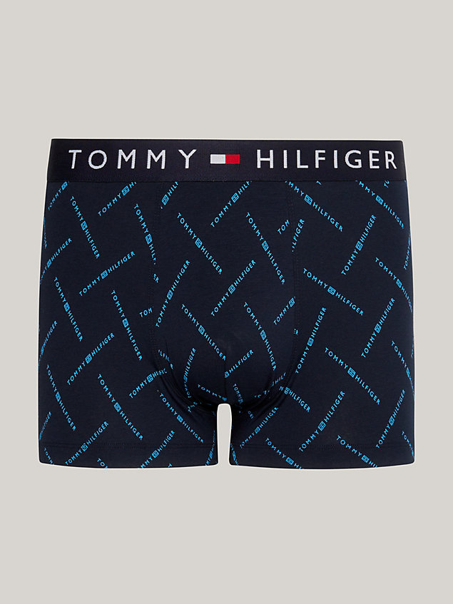 boxer th original à motif et logo blue pour hommes tommy hilfiger