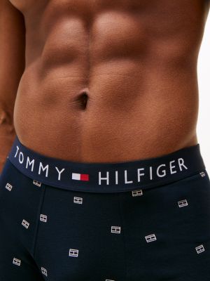 boxer aderenti original con bandierine multicolore da uomini tommy hilfiger