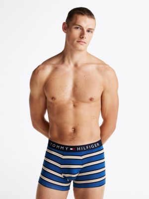 boxer aderenti original con stampa blue da uomini tommy hilfiger