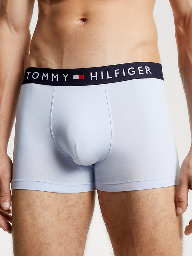 blue logo waistband trunks for men tommy hilfiger