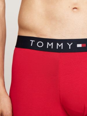 boxer aderenti original con logo rosso da uomini tommy hilfiger