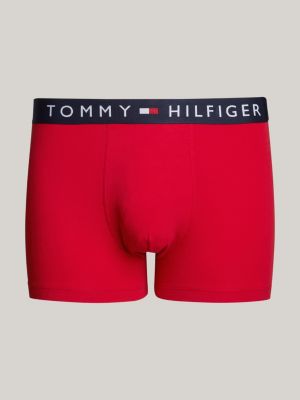 boxer aderenti original con logo rosso da uomini tommy hilfiger