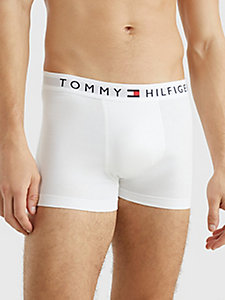 white logo waistband trunks for men tommy hilfiger