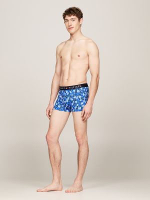 blue th original print logo waistband trunks for men tommy hilfiger