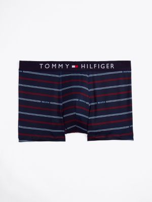 blue th original print logo waistband trunks for men tommy hilfiger