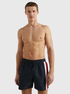 Tommy Hilfiger Signature Logo Short Length Swim Shorts, Desert Sky