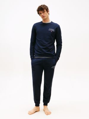 blue th original lounge-jogginghose mit logo für herren - tommy hilfiger