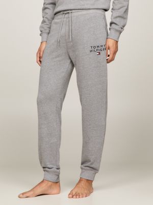 jogging d'intérieur th original à logo grey pour hommes tommy hilfiger