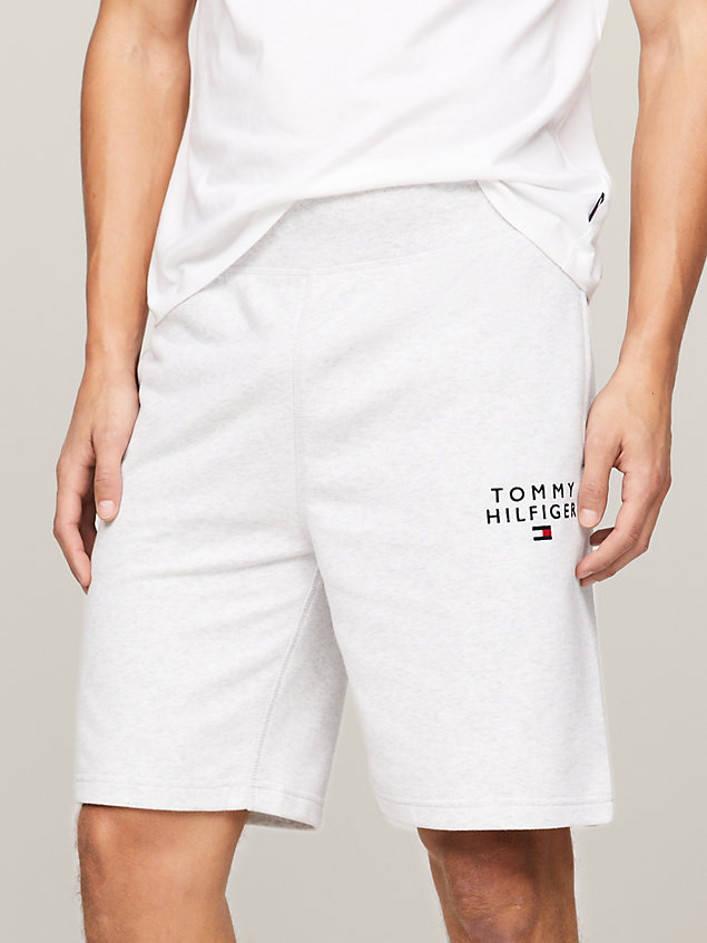 grey th original logo lounge shorts for men tommy hilfiger