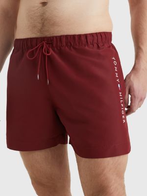 excelleren overstroming Veraangenamen Original gerecyclede medium lange zwemshort | ROOD | Tommy Hilfiger