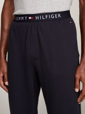 blau hose mit logo auf taillenbund für herren - tommy hilfiger