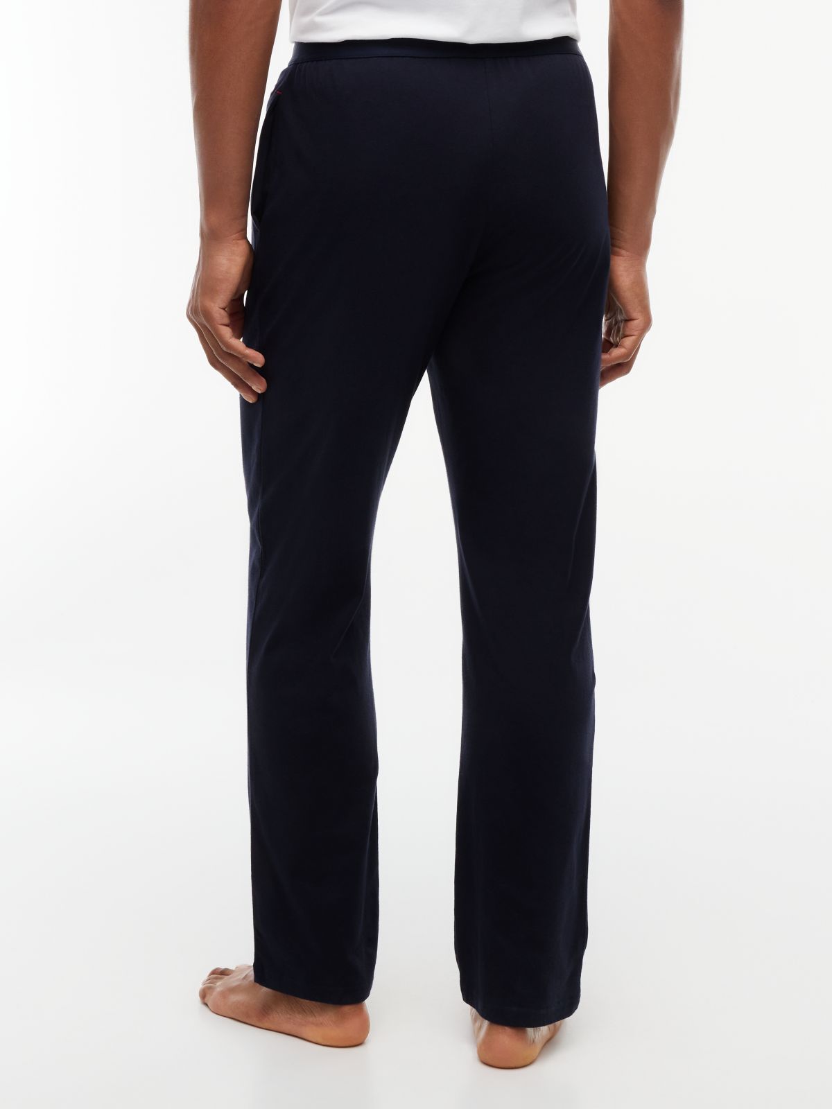 Logo Waistband Trousers — Blue
