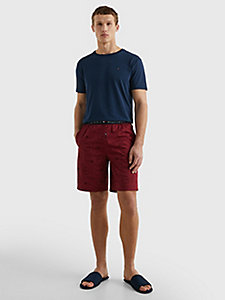 blue t-shirt, shorts && slippers gift set for men tommy hilfiger