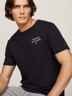 blau original lounge-t-shirt mit logo für herren - tommy hilfiger