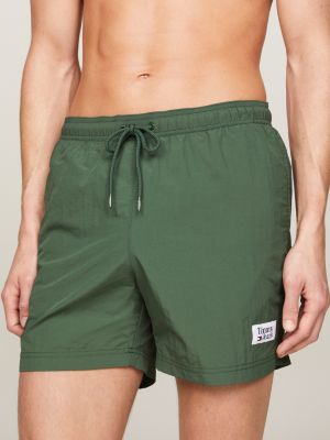 Essential Recycled Mid Length Swim Shorts GREEN Tommy Hilfiger