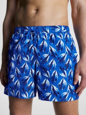 Costume shorts TH Monogram media lunghezza, BLU