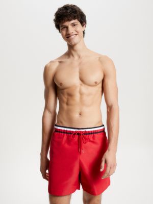 Tommy hilfiger red hot sale swim shorts