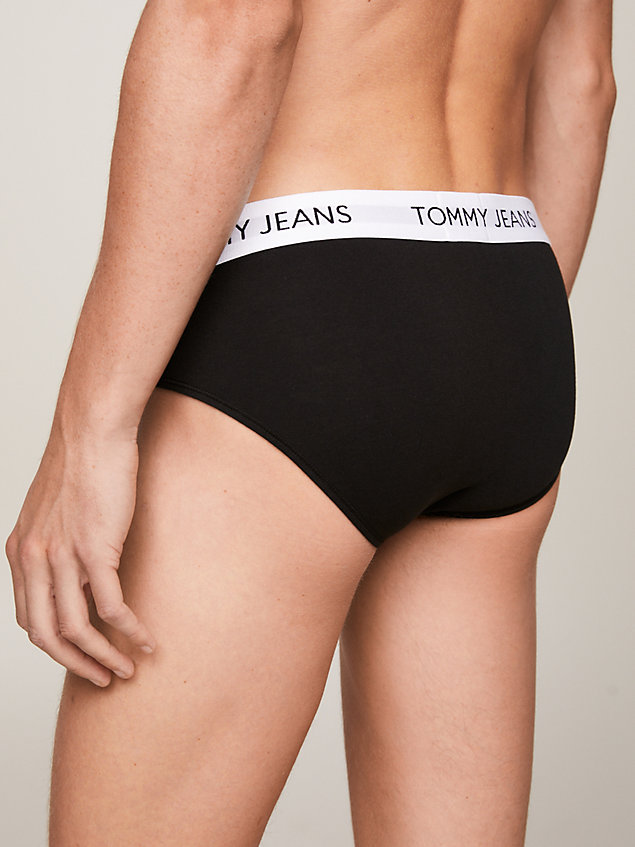 black heritage badge logo waistband briefs for men tommy jeans