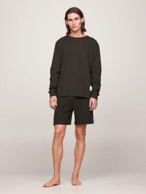 brown essential lounge-sweatshirt für herren - tommy jeans