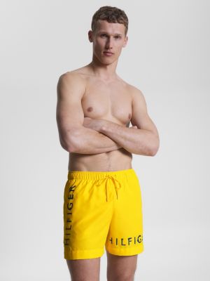 Yellow tommy hilfiger swim on sale shorts