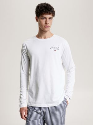 Tommy Original Long Sleeve Tommy Lounge | White Hilfiger T-Shirt 