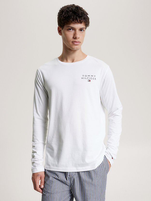 Tommy Original Long Sleeve Lounge T-Shirt | White | Tommy Hilfiger