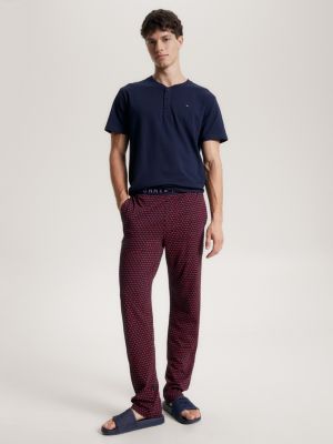blue th original jersey-loungehose mit print für herren - tommy hilfiger