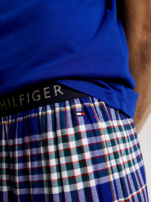 blue spodnie typu lounge th original dla mężczyźni - tommy hilfiger
