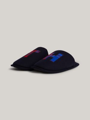 blue th original pyjama und hausschuhe im geschenkset für herren - tommy hilfiger