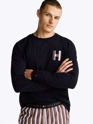 orange original pyjama und hausschuhe inkl. geschenkbox für herren - tommy hilfiger