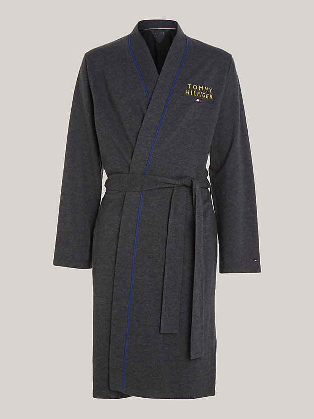 grey th original bathrobe gift set for men tommy hilfiger