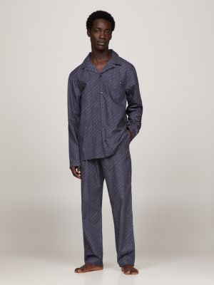 Pantalón de pijama TH Original de tela, Azul