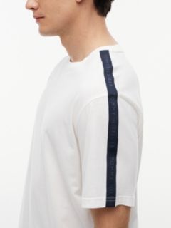 TH Established Stripe Sleeve Lounge T-Shirt — White 3