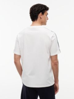 TH Established Stripe Sleeve Lounge T-Shirt — White 5