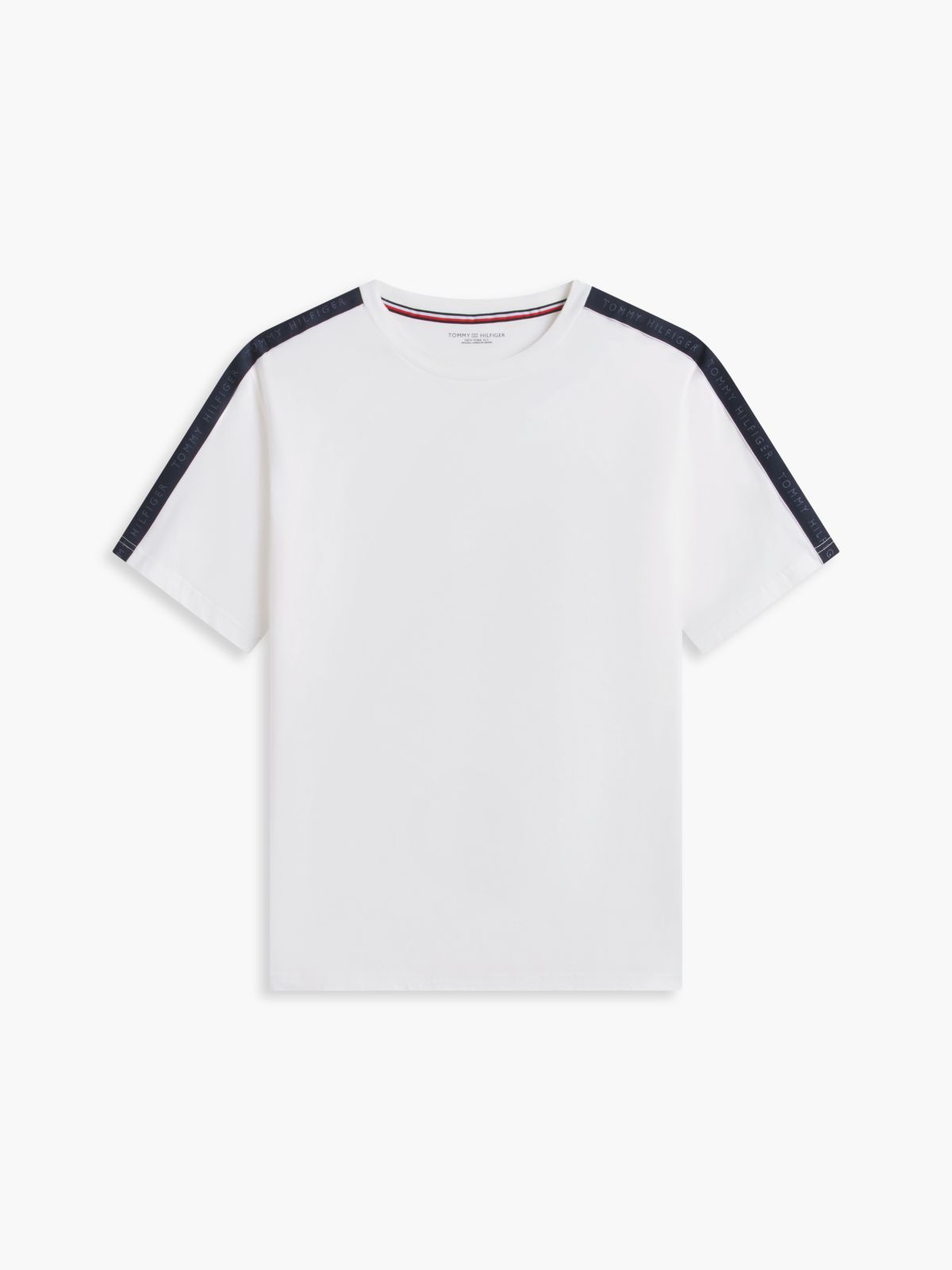 TH Established Stripe Sleeve Lounge T-Shirt — White
