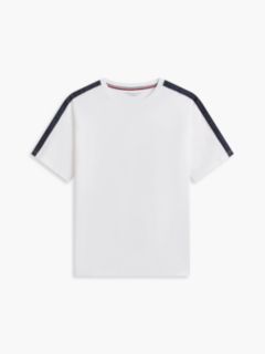 TH Established Stripe Sleeve Lounge T-Shirt — White 8