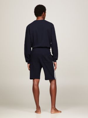 blue th established lounge shorts for men tommy hilfiger