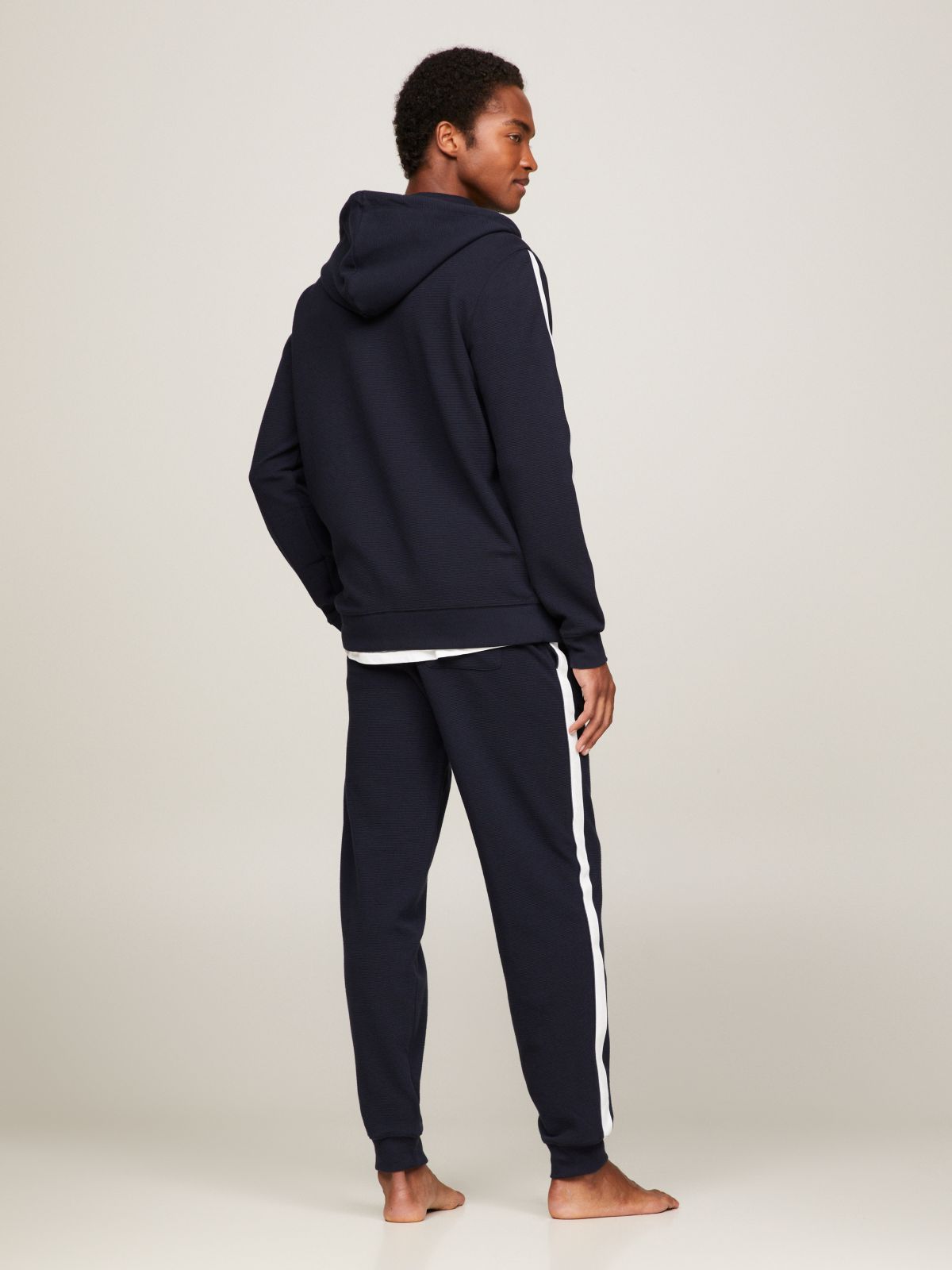 TH Established Zip-Thru Lounge Hoody — Blue