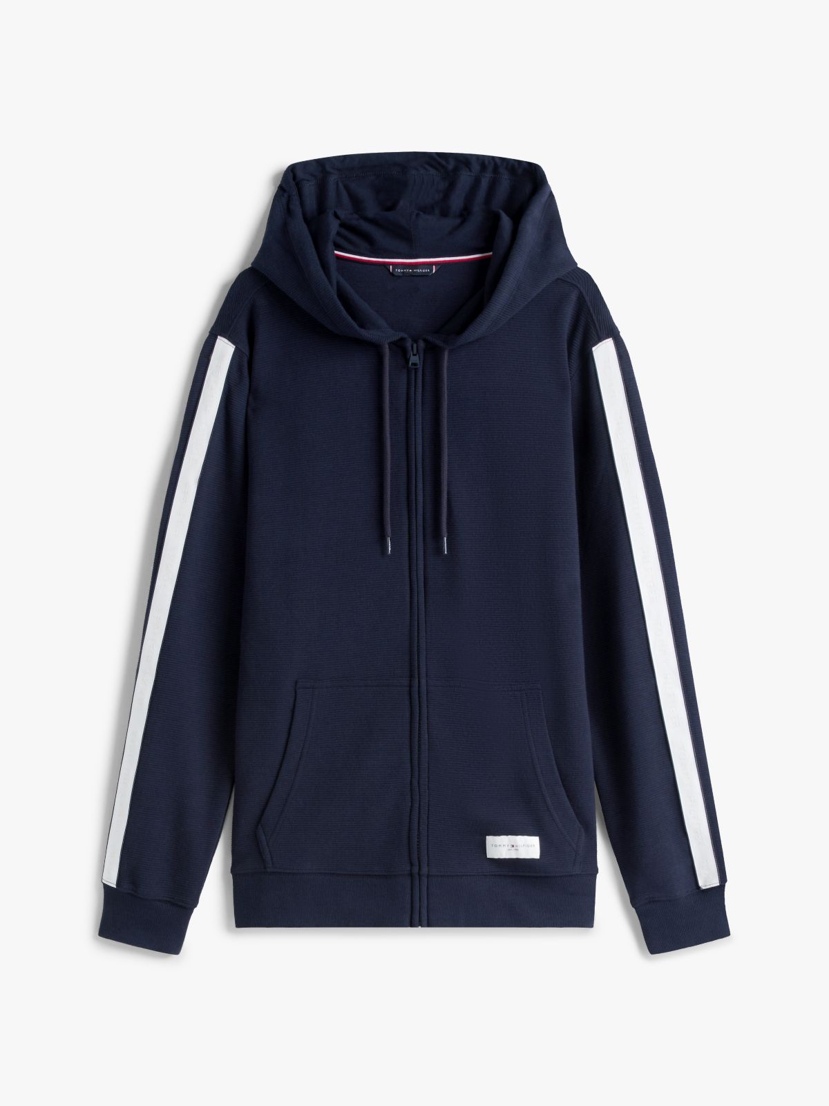 TH Established Zip-Thru Lounge Hoody — Blue